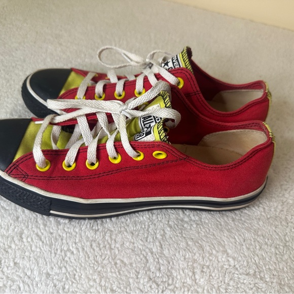 Converse Red and Yellow Sneakers - Picture 4 of 10